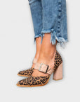 Chic Leopard Print Block Heel