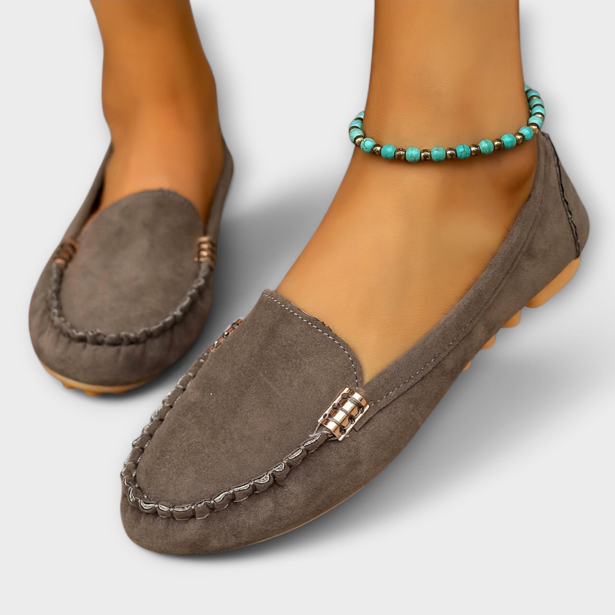 Soft Leather Moccasin Slip-On Shoes
