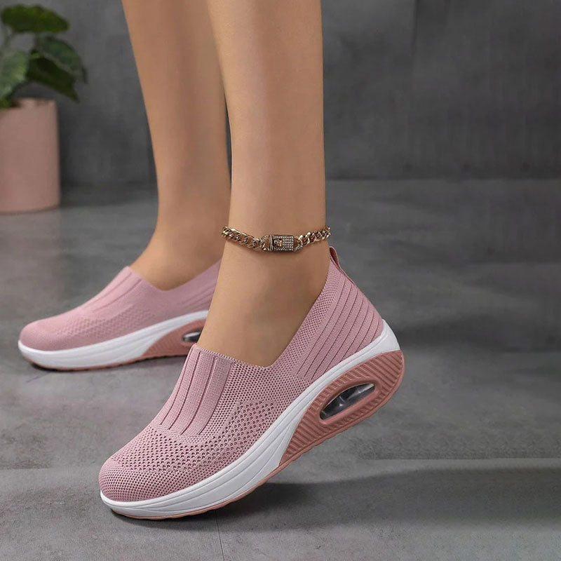 Comfy Air Breathable Slip-On Sneakers for Women