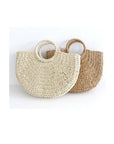 Chic Straw Bag with Handwoven Texture