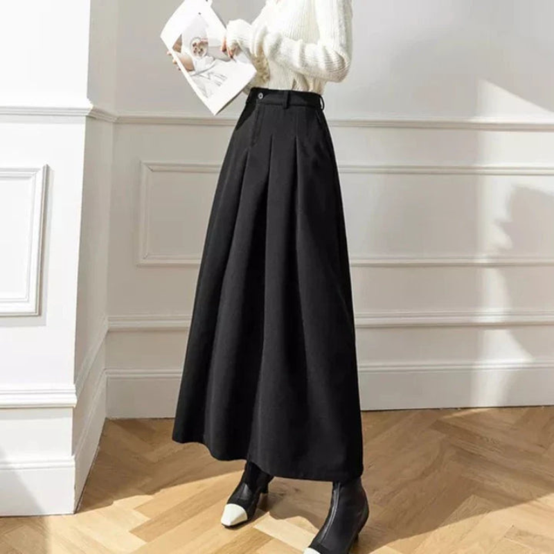 High-Waisted Pleated Skirt for Women