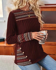 Fair Ribbed Knitted Sweater