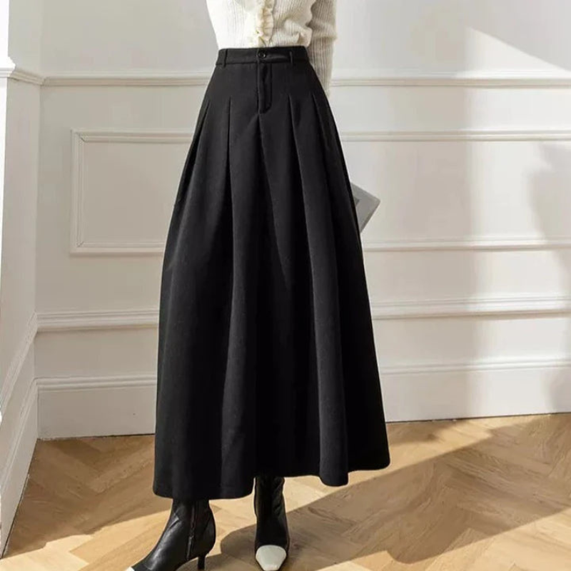 High-Waisted Pleated Skirt for Women