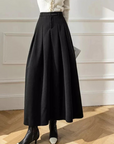 High-Waisted Pleated Skirt for Women