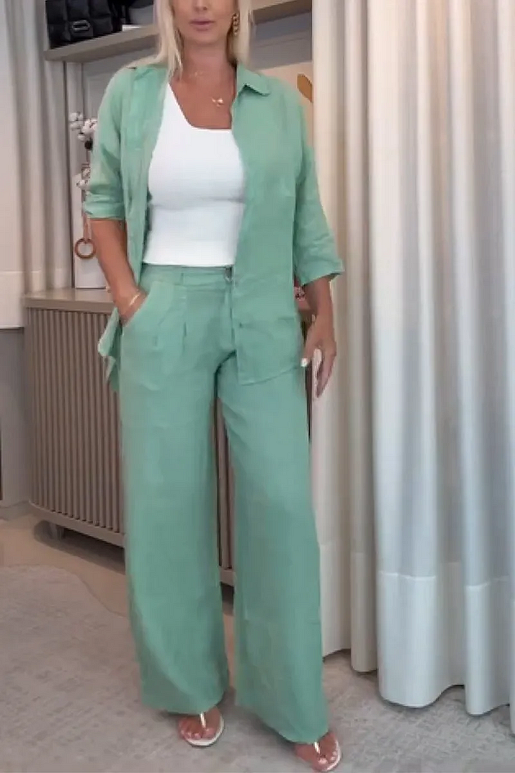 Lapel Single-Breasted Two-Piece Suit