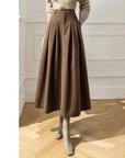 High-Waisted Pleated Skirt for Women