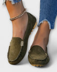 Soft Leather Moccasin Slip-On Shoes
