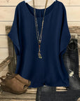 Breezy Casual Cotton Loose Blouse