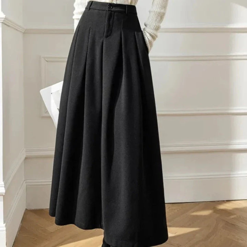 High-Waisted Pleated Skirt for Women