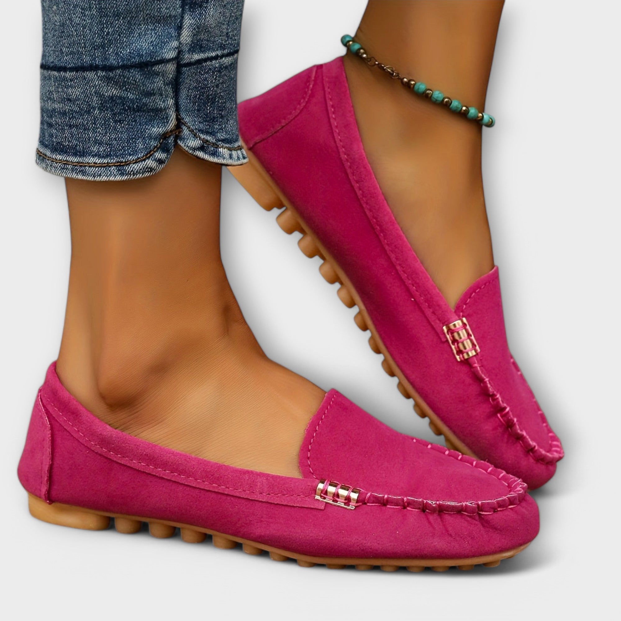 Soft Leather Moccasin Slip-On Shoes