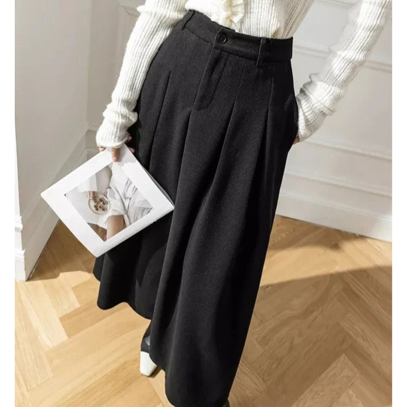 High-Waisted Pleated Skirt for Women