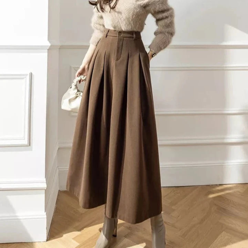 High-Waisted Pleated Skirt for Women