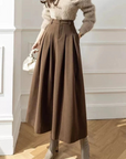 High-Waisted Pleated Skirt for Women