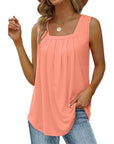 Square Neck Sleeveless T-Shirt