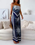 Trendy Lace-Up Vest Two-Piece Outfit