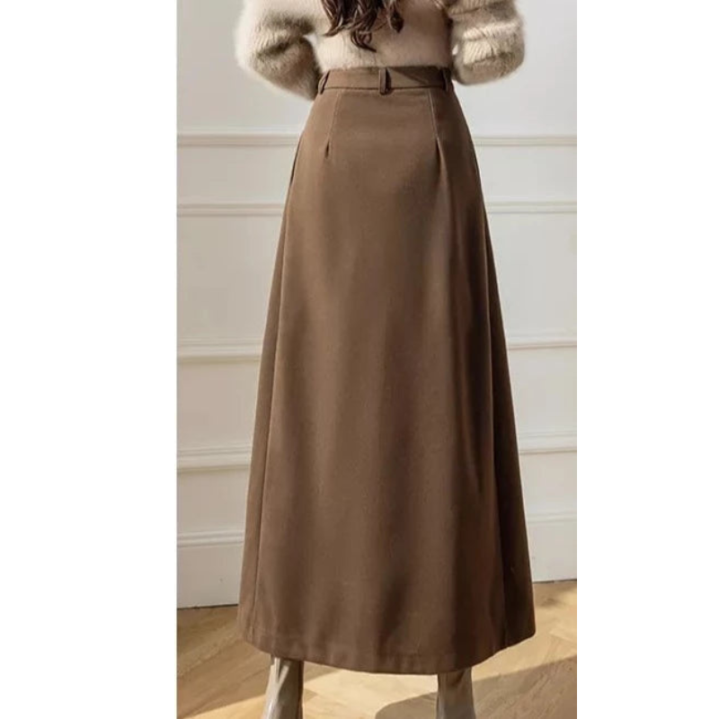 High-Waisted Pleated Skirt for Women
