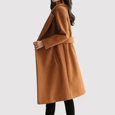 Classy Long Trench Coat with Belt