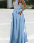 Women's Maxi Skirt with Pleats