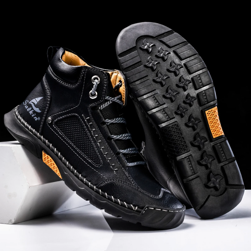 Casual Leather High Top Shoes