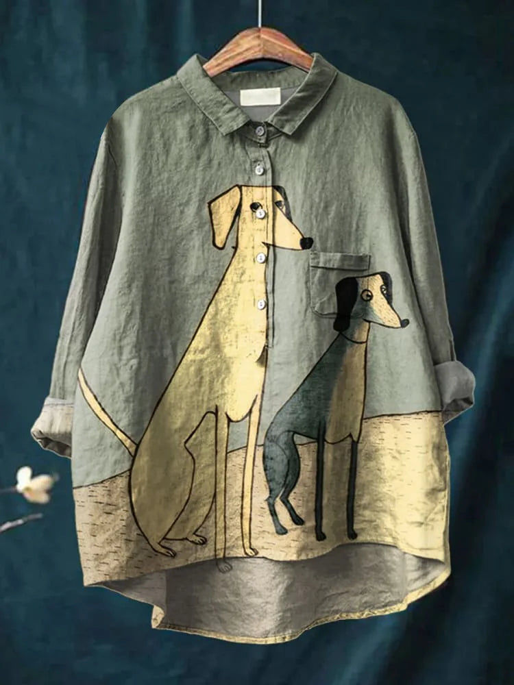Milo Graphic Tee with Hand Drawn Dog