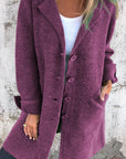 Casual Longline Knit Coat Jacket