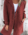 Casual Longline Knit Coat Jacket