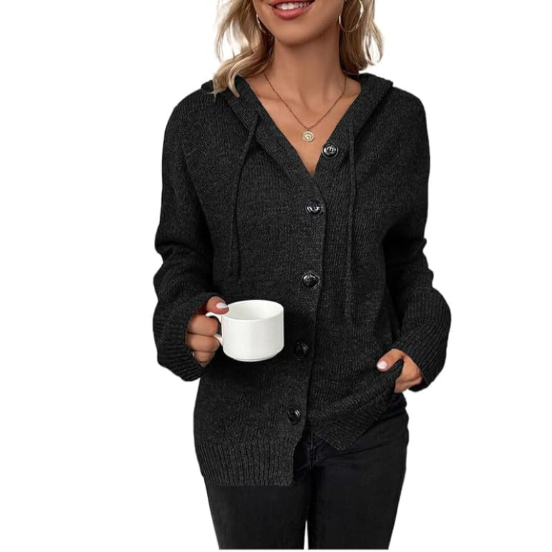 Women's Knitted Warm Button Down Cardigan