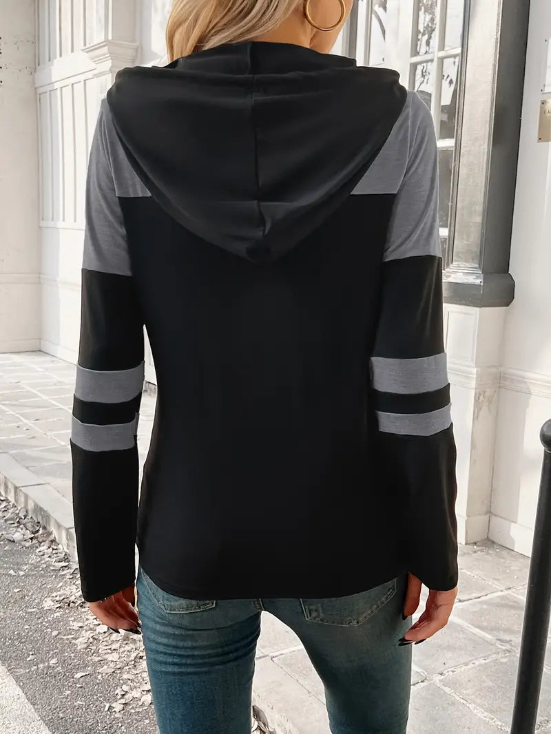 Elegant Casual Long Sleeve Hoodie
