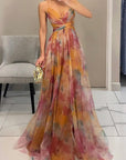 Feminine Sleeveless Maxi Dress For Women