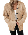Women's Knitted Warm Button Down Cardigan