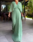 Women's Soft Pleated Evening Dress