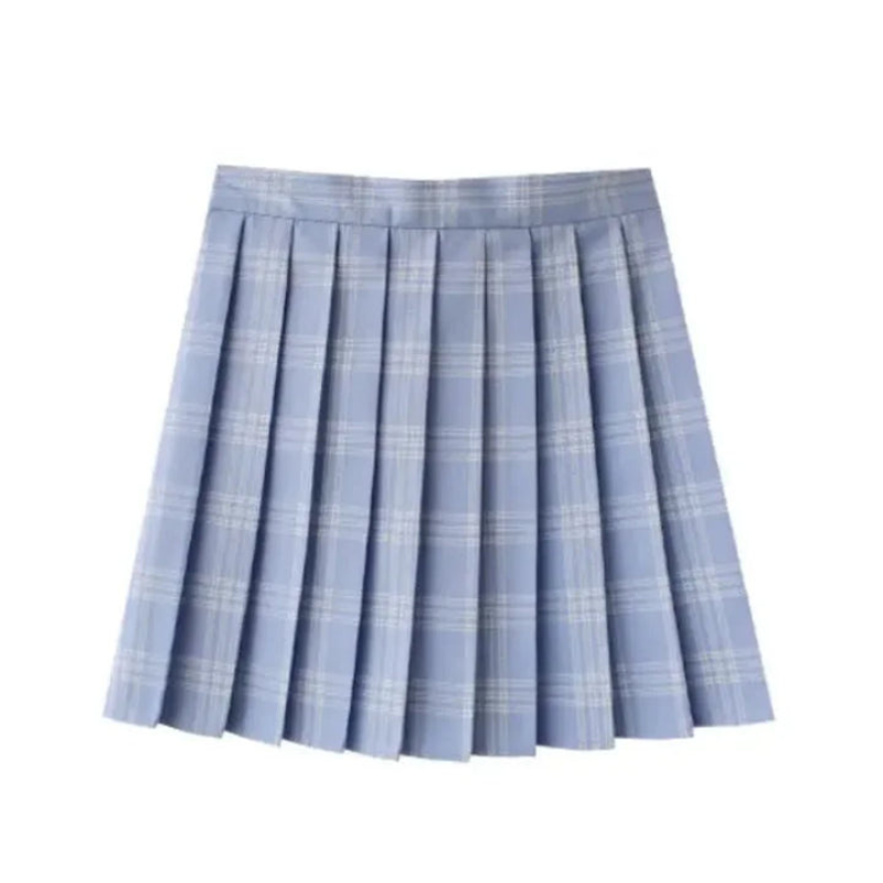 Pleated Check Skirt for Women