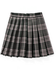 Pleated Check Skirt for Women