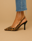 Trendy Leopard Pattern Slingback Shoes