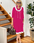 Side Pockets Mid-length Dress