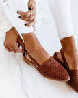 Handwoven Leather Sandals with Classic Charm