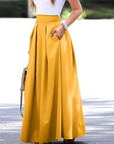 Women's Maxi Skirt with Pleats