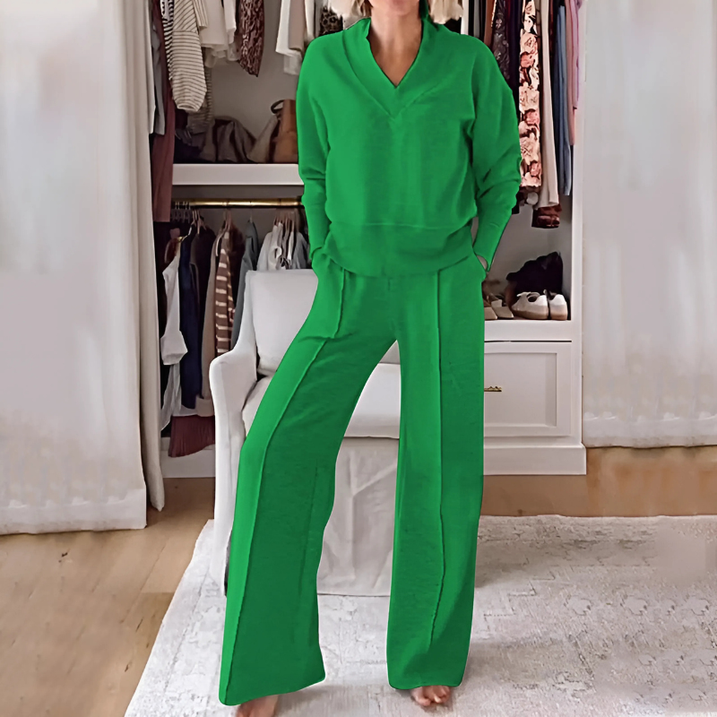 Soft V-Neck Lounge 2 Peice Set