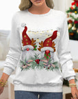 Christmas Sweater with Snowflake Print