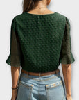 Blouse with Deep Neckline – Soft-Touch Statement Piece for Elegant Evenings or Weekend Styling