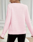 Plush Pullover Long-Sleeved Sweater
