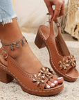 Stylish Stiletto Heel Sandals