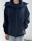 Casual Rain Jacket with Hood Women