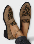 Modern Leopard Look Orthopedic Loafers