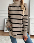 Maya Cozy Striped Knit Sweater