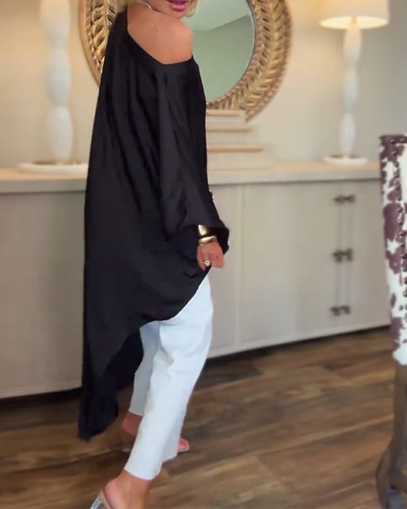 Chic Cascade Longline Top