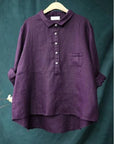 Elegant Button-Up Shirt With Flattering Coverage