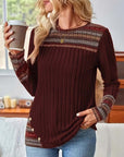 Fair Ribbed Knitted Sweater