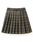 Pleated Check Skirt for Women