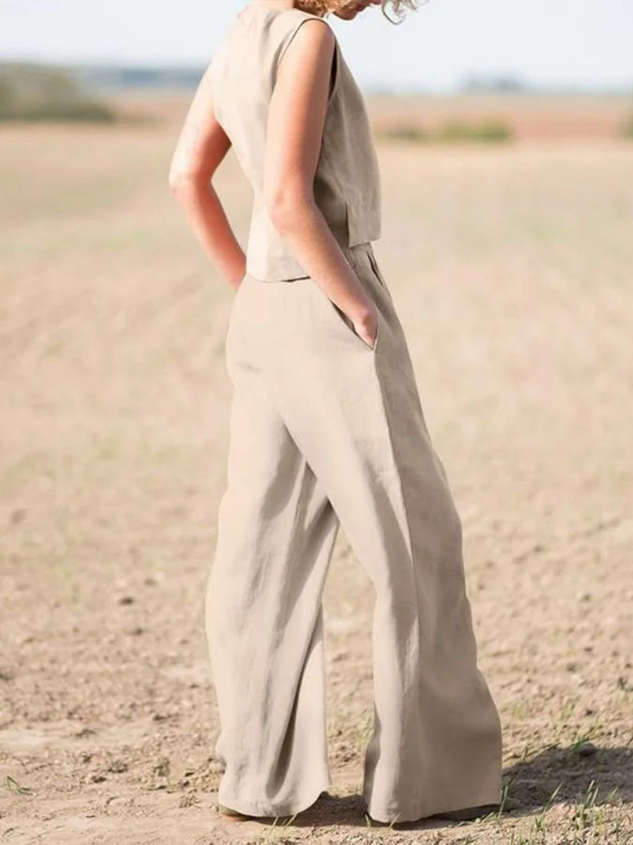 Casual Simple Two-Piece Set